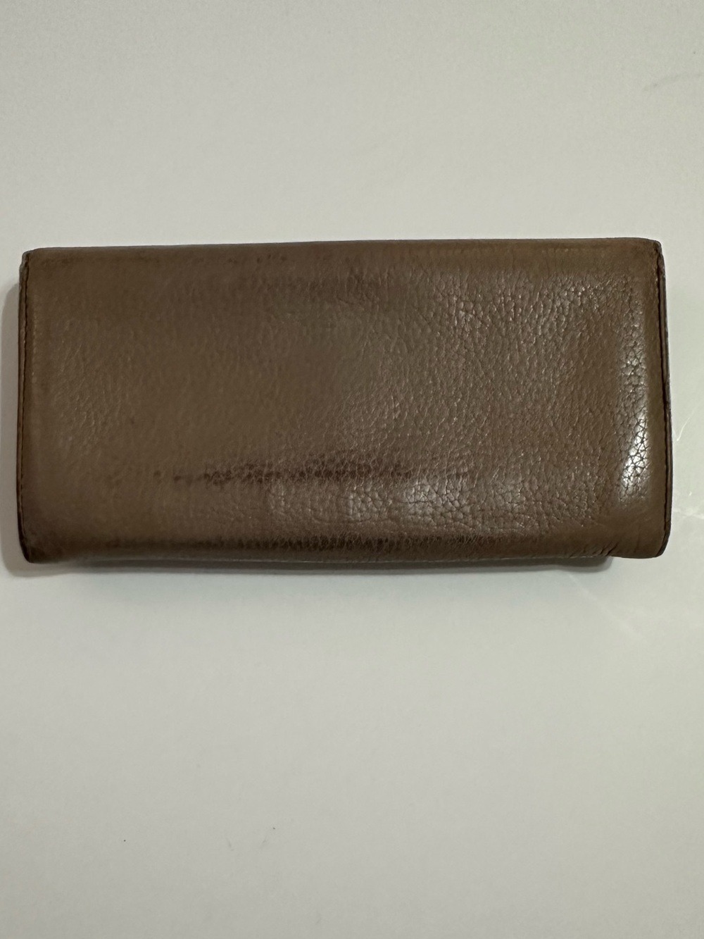 SALVATORE FERRAGAMO TAN LEATHER GANCINI CONTINENTAL WALLET MADE IN ITALY - Picture 3 of 15